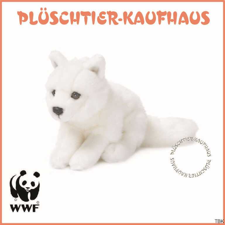 Plüschfigur Polarfuchs Liegend 25 cm Plüschtie WWF Plüsch Kollektion WWF16981 